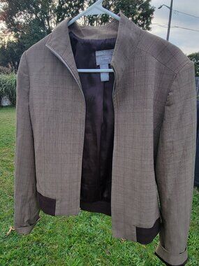 Dressy fall jacket zip up fully lined